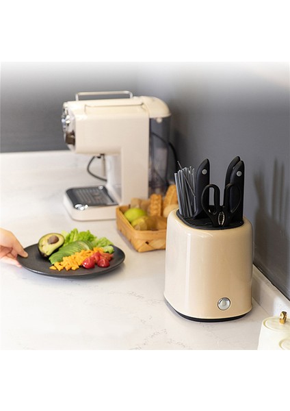 Eden Tutucu Bıçak Blok Abs Drenajı Depolama Kutusu Kaşık Çatal Çubukları Mutfak Organizatör Yeşil (Yurt Dışından) modelleri