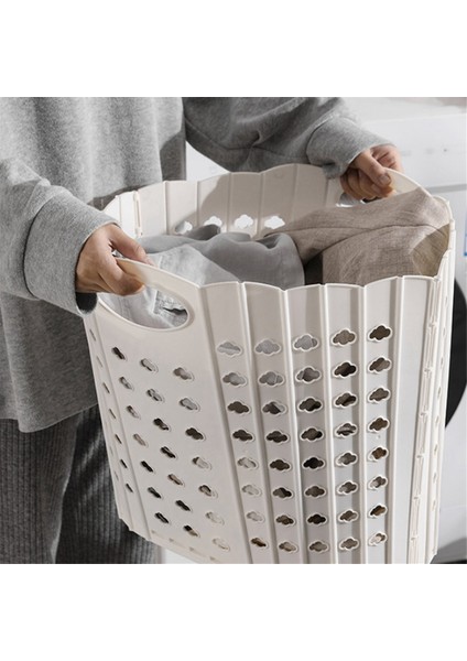 Katlanır Kirli Giysiler Sepet Çamaşır Sepeti Çok Fonksiyonlu Portatif Kirli Giysiler Sepet Gri (Yurt Dışından) indirimleri