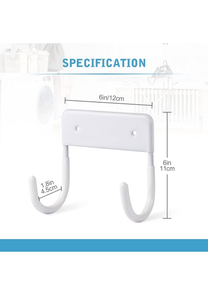 Ütü Tahtası Askısı, Ütü Tahtası Kancası, Ütü Tahtaları Duvara Monte Tutucu, Büyük ve Küçük Ütü Tahtası (Mat Beyaz) (Yurt Dışından) modelleri