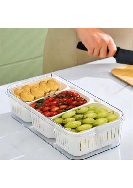 Snack Box Konteyneri Yeniden Kullanılabilir Snackle Conterers Dış Meyve Kutuları Snack Tabakları Depolama Kap Kapaklı A (Yurt Dışından) fırsatları