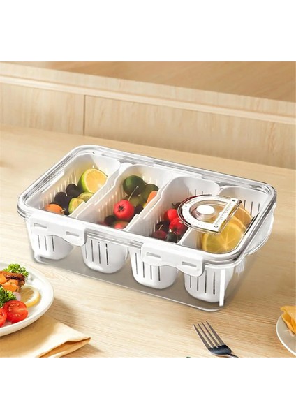 Snack Box Konteyneri Yeniden Kullanılabilir Snackle Conterers Dış Meyve Kutuları Snack Tabakları Depolama Kap Kapaklı A (Yurt Dışından) indirimleri