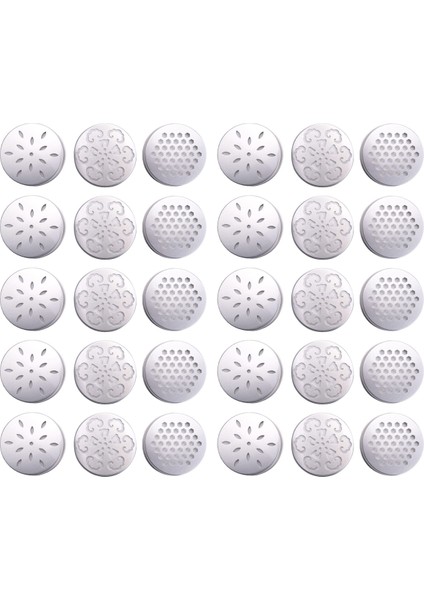 30PCS Kavanoz Kapakları Kapak 3 Tarzı Içi Boş Mum Topper Gölge Kavanoz Kapağı, Mum, Top, Normal Ağız Kavanozu, Vb. (Yurt Dışından) modelleri