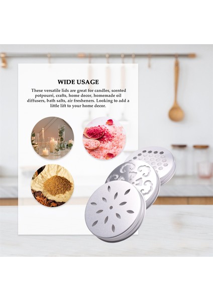 30PCS Kavanoz Kapakları Kapak 3 Tarzı Içi Boş Mum Topper Gölge Kavanoz Kapağı, Mum, Top, Normal Ağız Kavanozu, Vb. (Yurt Dışından) indirimleri