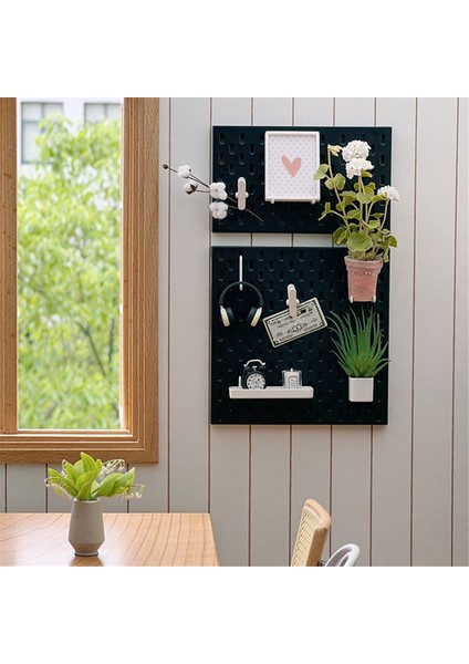 Minyatür Mobilya Dekorasyon Ürünleri Delikli Tahta Duvar Rafı Diy Depolama Ekran Mobilya Aksesuarları Pembe (Yurt Dışından) modelleri