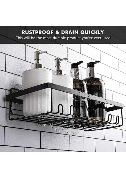 Duş Caddy Raf Organizatör Rafı (2 Pack), Banyo Aksesuarları Kancalı Sepet Rafları, Duvar Montajı Duş Depolama (Yurt Dışından) modelleri