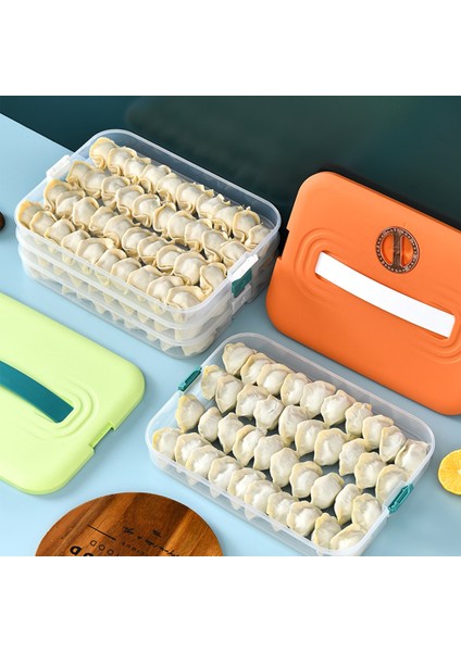 Köfte Kutu Depolama Kutusu Buzdolabı Hamur Tatlısı Dondurucu Çok Katmanlı Donma Hızlı Dondurma Kutusu Beyaz (Yurt Dışından) indirimleri