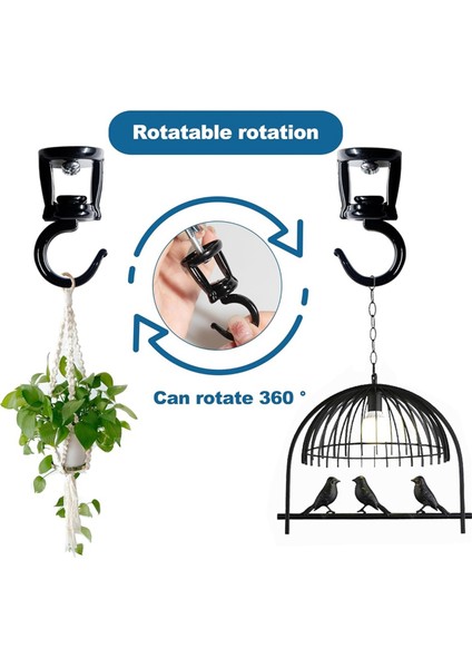 Asılı Bitkiler Için 6 Adet Tavan Kancaları, Ağır Hizmet Tipi Metal Bitki Kancaları, Asılı Kuş Besleyicileri Için Kancaları Vidalayın (Yurt Dışından) fiyatları