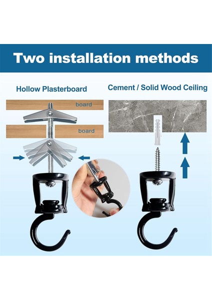 Asılı Bitkiler Için 6 Adet Tavan Kancaları, Ağır Hizmet Tipi Metal Bitki Kancaları, Asılı Kuş Besleyicileri Için Kancaları Vidalayın (Yurt Dışından) fırsatları