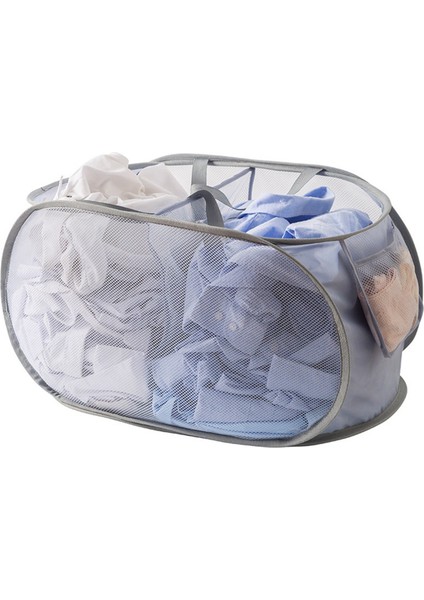 Nefes Alabilen Örgü Katlanır Çamaşır Sepeti Ev Kirli Kıyafetler Depolama Organizatör B (Yurt Dışından) fiyatları