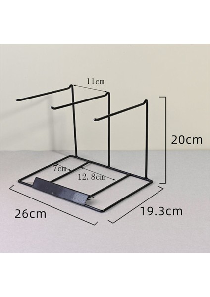 Basit Küpe Standı, Asılı Kolye Kasası Metal Kolye Depolama Çerçevesi Takı Ekran Rafı Siyah (Yurt Dışından) indirimleri