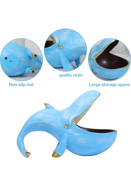 Balina Heykeli, Reçine Balina Heykelcik Eğlenceli Şeker Deniz Anahtar Kasesi Giriş Masası, Büyük Ağız Heykel Masa Bronz (Yurt Dışından) modelleri