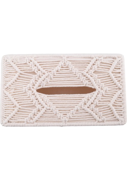 Doku Kutusu Kapağı Boho Dekor Dikdörtgen Kağıt Doku Tutucu ile Boncuk Tokası Makrame Peçete Dokuları Organizatör Ev Dekor (Yurt Dışından) indirimleri