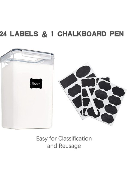 Un, Şeker, Pişirme ve Kuru Gıda Depolama Için Kapakları Hava Geçirmez 6.5l Olan Büyük Gıda Saklama Kapları (Yurt Dışından) indirimleri