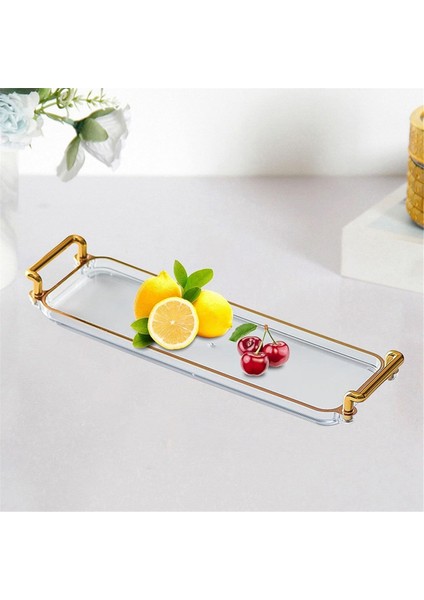 Kulplu Mücevher Tepsisi Kozmetik Parfüm Makyaj Ekranı Ev Oturma Odası Banyo Yatak Odası A Kahvaltı Tabağı Tabağı A (Yurt Dışından) fırsatları