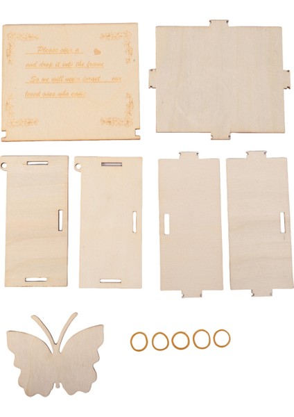 Beyaz Düğün Konuk Kitabı 40 Konuk Için Alternatif 200 Konuk&#39;a, Küçük Kelebekler ile Ahşap Kelebek Çerçevesi Bırakın (Yurt Dışından) modelleri