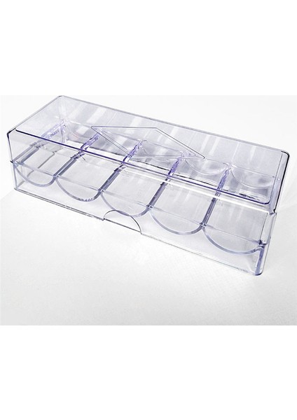 Kapak/casino Chip Tepsisi ile Akrilik Poker Yonga Rafı&#39;nı Kapaklı, Her Biri 100 Cips Tutar (Yurt Dışından) modelleri