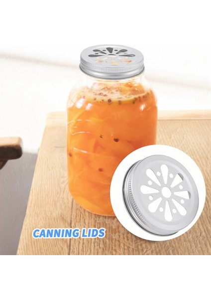 16PCS Normal Ağız, Saman Deliği ile Kesilmiş Pas Geçirmez, Top, Konserve Kavanozları, Vb. (Yurt Dışından) fırsatları