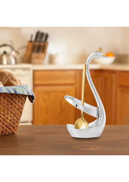 Paslanmaz Çelik Çatal ve Kaşık Tutucu, Dekorasyon Sofra Seti Mutfak Aletleri Swan Tutucu Çatal Bıçak Takımı Tutucu, Sevgililer Günü/düğün Için En Iyi Hediye (Yurt Dışından) fiyatları