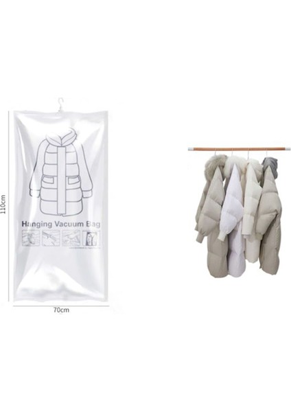 Giysiler Için Vakum Depolama Çantaları Asma Vakum Alan Taslakları Askılı Kancalı Giysiler Için (Yurt Dışından)