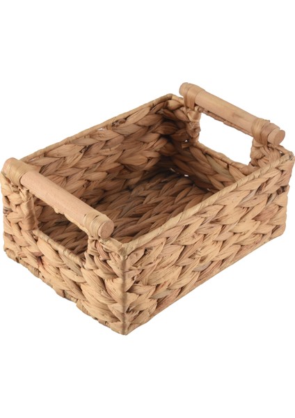 Banyo Düzenlemek Için Küçük Hasır Sepetler, Depolama Için Sümbül Sepetler, Ahşap Saplı Hasır Depolama Sepeti (Yurt Dışından) modelleri