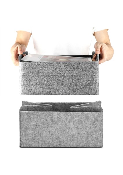 2 Adet Keçe Depolama Sepeti/çöp Kutusu, Katlanabilir ve Kullanışlı Depolama Çözümü (Yurt Dışından) fırsatları