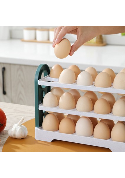 Yeni Buzdolabı Yumurta Depolama Kutusu Döner Buzdolabı Yumurta Tutucu Kılıf Alanı Tasarlayan Yumurta Organizatör Konteyner Beyaz (Yurt Dışından) fiyatları