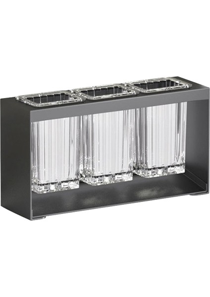 Çok Fonksiyonlu Çubuklar ve Kaşık Depolama Rafı Otomatik Drenaj Takımı Rafı Mutfak Depolama Aracı Gri (Yurt Dışından)