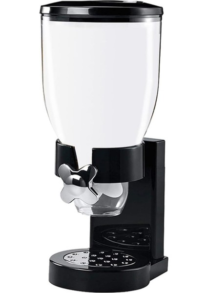 Gıda Kavanoz Dağıtıcı Iyi Sızdırmazlık Yüksek Kapasiteli Kuru Gıda Dağıtıcı Tahıllar Kavanoz Depolama Tahılları Tahıl Kovası Siyah (Yurt Dışından)