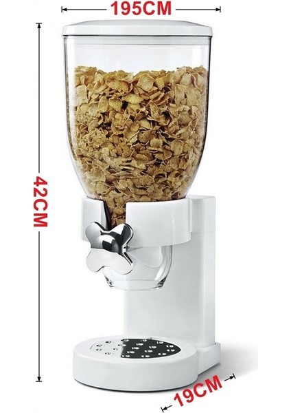 Gıda Kavanoz Dağıtıcı Iyi Sızdırmazlık Yüksek Kapasiteli Kuru Gıda Dağıtıcı Tahıllar Kavanoz Depolama Tahılları Tahıl Kovası Siyah (Yurt Dışından) fırsatları
