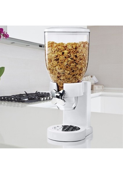 Gıda Kavanoz Dağıtıcı Iyi Sızdırmazlık Yüksek Kapasiteli Kuru Gıda Dağıtıcı Tahıllar Kavanoz Depolama Tahılları Tahıl Kovası Siyah (Yurt Dışından) indirimleri