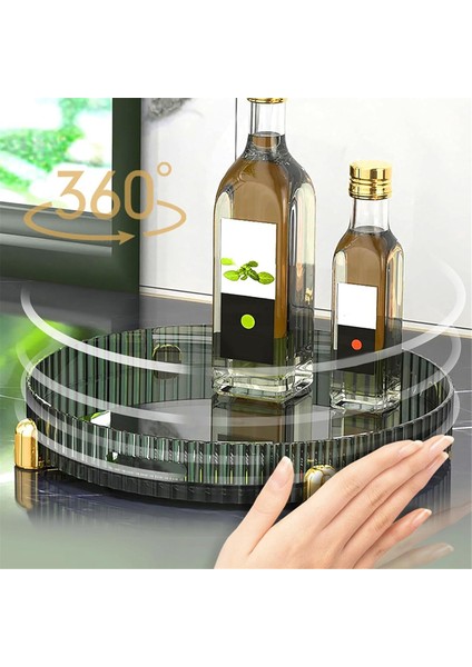 Makyaj Parfüm Organizatörü, Kabine Için Dönen Pikap Organizatör, Kapasiteli Banyo Vanity Tepsisi Organizatör (Yurt Dışından) modelleri