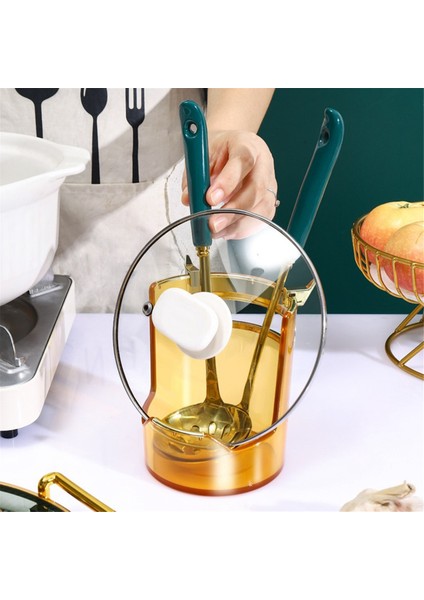 Kapak Raf Kaşığı Tutucu Tutucu Organizatör Kaşığı Tutucu Sobetop Spatula Tutucu Buffet Tongs Dinlenme Yemek Çubukları Dinlenme Pot Rafı (Yurt Dışından) indirimleri