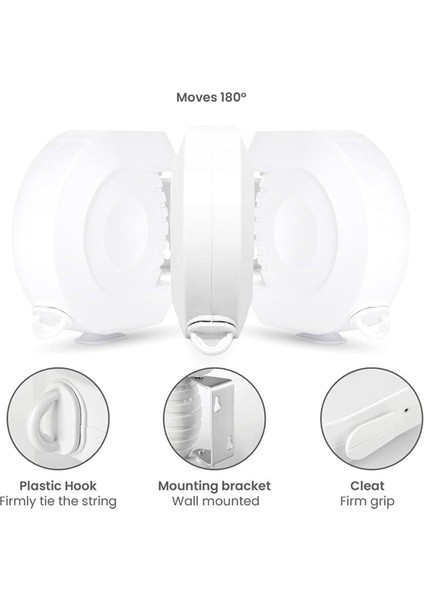 Geri Çekilebilir Çamaşır Ipi, Çamaşır Ipi Kapalı ve Dış Çamaşır Hattı Çift Çamaşır Ipi, 60 Inç (Yurt Dışından) modelleri