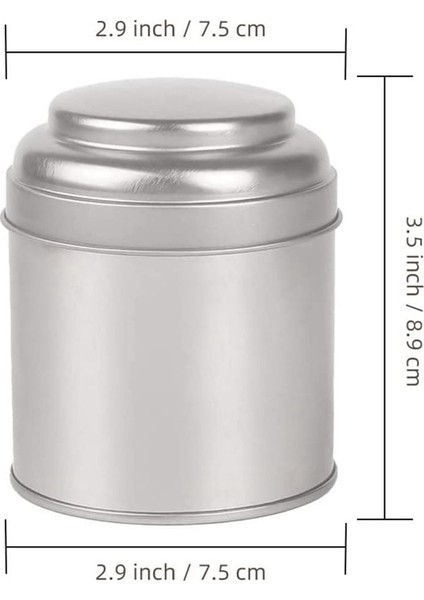 6pcs Çay Teneke Tenekeleri Hava Geçirmez Çift Kapak, Mini Teneke Kutu Kutusu ve Çay Için Küçük Yuvarlak Mutfak Kutuları (Gümüş) (Yurt Dışından) fiyatları