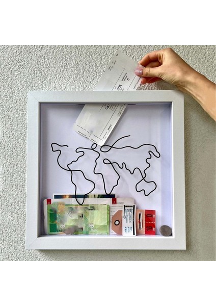 Maceralar Hafıza Kutusu Seyahat Koleksiyon Kutusu, Bilet Saklama Kutusu, Kartpostal Hadi Teşvik Piggy Bank, Fotoğraf Çerçevesi, Piggy Bank, L (Yurt Dışından) fırsatları