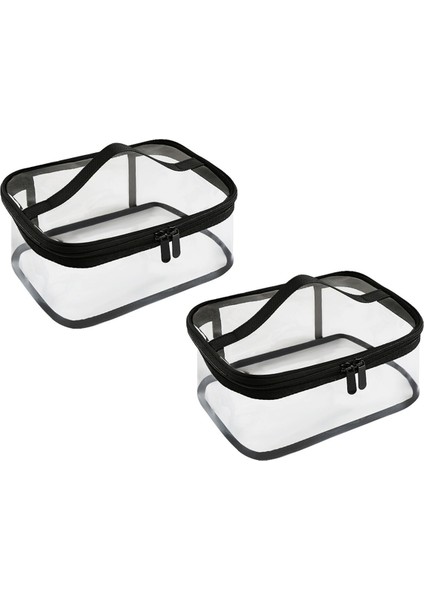 Yapı Taşları Organizatör Yapı Taşları Için Şeffaf Torba Yolculuğu Oyuncak Saklama Kutusu 2 Pvc Tahtadan Kırılma Çantası Seti (Yurt Dışından)