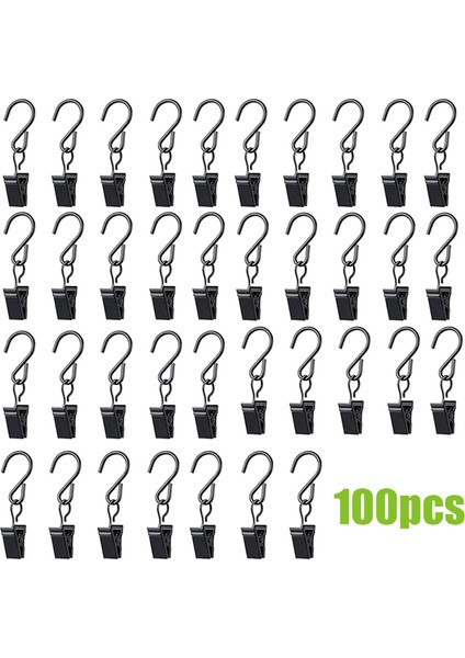 Dize Işık Klipleri Asma Kancalar: 100 Paket Asma Işıklar Klip Ağır Hizmet Metal Dize Partisi Işık Hook Noel Dekoru (Yurt Dışından) fiyatları