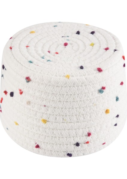 Pamuk Halat Depolama Sepeti Küçük Dokuma Sepet Kapak Depolama Dokuma Depolama Organizatör Kutular Için Havlu Tuşları Atıştırmalık, S (Yurt Dışından)