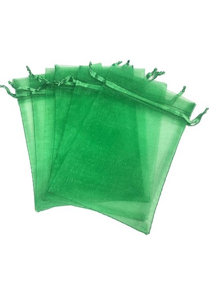 100 Adet Inci Iplik Çantası, Organze Çantaları, Çekme Ekran Çantaları, Noel Şeker Hediyesi Çantaları, 8 x 10CM (Yurt Dışından)