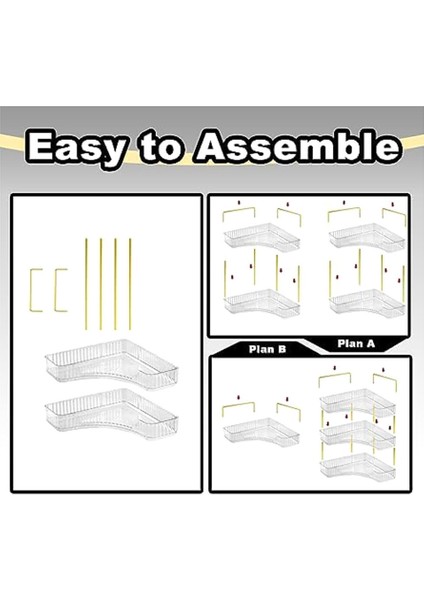 2 Katmanlı Banyo Sayacı Organizatör, Çok Fonksiyonlu Köşe Banyo Organizatör Tezgahı, Makyaj Organizatör Parfüm B (Yurt Dışından) modelleri