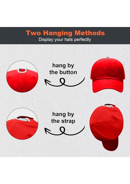 Beyzbol Şapkaları Için 16 Adet Yapışkan Şapka Kancaları, Güçlü Şapka Organizatörü, Minimalist Şapka Ekranı, Duvar Için Şapka Askıları (Beyaz) (Yurt Dışından) modelleri