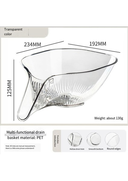 Mutfak Lavabosu Için Tahliye Sepeti Hunisi, Çok Fonksiyonlu Drenaj Sepeti Sebze Yıkama Sepeti Kuru ve Islak Ayırma B (Yurt Dışından) modelleri