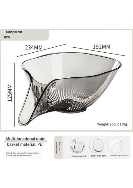Mutfak Lavabosu Için Tahliye Sepeti Hunisi, Çok Fonksiyonlu Drenaj Sepeti Sebze Yıkama Sepeti Kuru ve Islak Ayırma B (Yurt Dışından) fırsatları