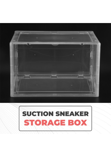Manyetik Emme Sneaker Saklama Kutusu Şeffaf Basketbol Ayakkabı Ayakkabı Kutusu Koleksiyonu Ekran Ayakkabı Dolabı Temizle (Yurt Dışından) indirimleri