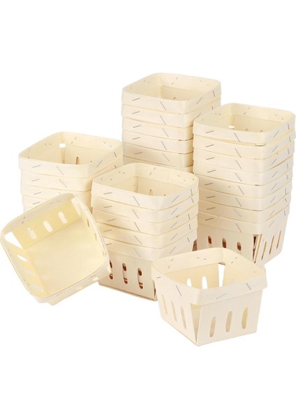 Küçük Ahşap Meyve Sepeti, Mini Kare Havalandırma Sepeti, Sepet Dökme Depolama Kapları Üretin (Yurt Dışından)