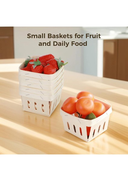 Küçük Ahşap Meyve Sepeti, Mini Kare Havalandırma Sepeti, Sepet Dökme Depolama Kapları Üretin (Yurt Dışından) modelleri