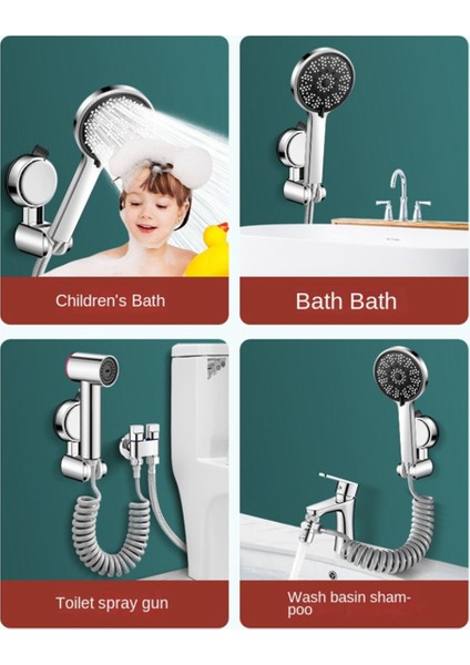 Yeni Benzersiz Yatay Ayar, Vantuz El Duş Başlığı, Büyük Duş Başlığı Destekleri, Duvara Monte Siyah (Yurt Dışından) fırsatları