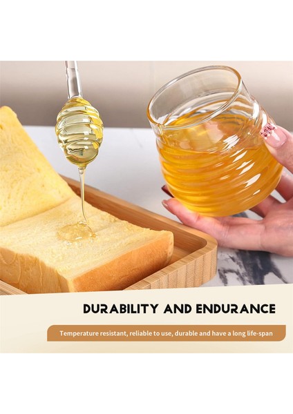 Cam Bal Kavanozu Yüksek Borosilikat Cam Mutfak Kepçe ve Kapak Depolama Kavanoz Konteyneri ile Kavanozlu Tencere 250ML (Yurt Dışından) indirimleri