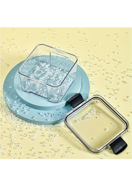 6 Paket 700ML Mutfak Gıda Saklama Kutusu Organizatör Kaplama Vakum Kapak Contası Temiz Kare (Yurt Dışından) indirimleri