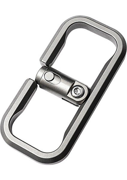 Titanyum Alaşım Pres Kilit Pozisyon Anahtarlık Hızlı Bırakma Araba Keychain Cowhide Kolye Edc Gadget Hediyesi Erkekler (Yurt Dışından)